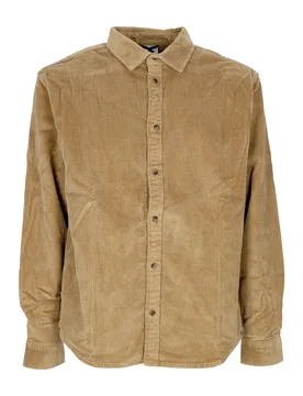 Camicia Manica Lunga Uomo Tree Icon Cord Khaki - Element - FashionsVida