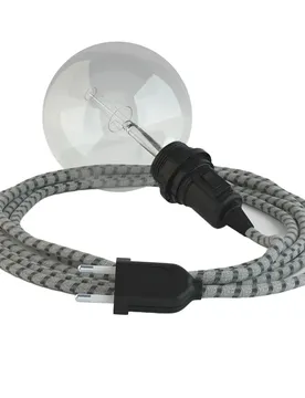 Cables Lampe Suspendue Pour Abat-jour Rd54 Stripes 3 M Anthracite / Black One Size