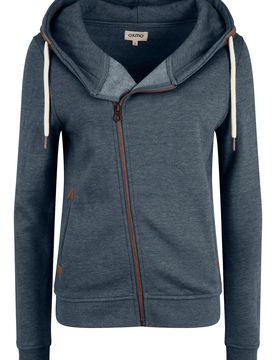 Sudadera con cremallera 'Vicky' / oscuro
