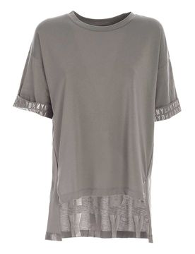 T-shirt stampe logo laminate grigia