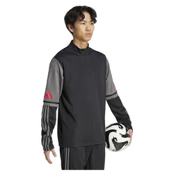 Sweat à Demi-zip Squadra 25 Training Black / Team Grey Four / Pure Ruby S