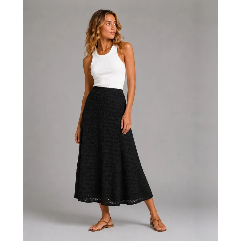 Vila - Falda midi fluída - Vila - FashionsVida