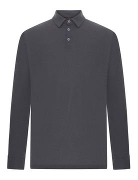 Polo Slim Fit In Cotone Ghiaccio