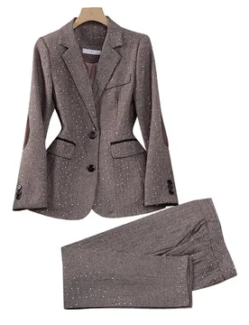 High Quality Fabric Women Business Suits With Pants and Blazer Coat Professional Autumn Winter Office Ladies Pantsuits Blazers - Aliexpress - FashionsVida