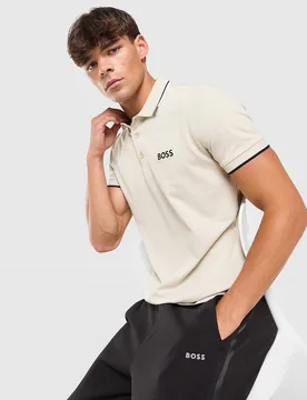 Paddy Pro Poloshirt - Herren, Beige - male - Size: M - BOSS - FashionsVida
