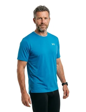 T-shirt à Manches Courtes Tech Vent Jacquard Blue / White XL - Under armour - FashionsVida