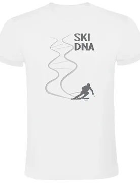 T-shirt à Manches Courtes Ski Dna White L - Kruskis - FashionsVida