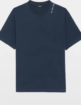 Zadig & Voltaire - Camiseta teddy de hombre con manga corta de algodón - Zadig & Voltaire - FashionsVida