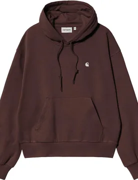 Sweat forme ballon - W' Hooded Casey Sweatshirt Palisander Silver en Coton - Taille S - Marron - Carhartt WIP - FashionsVida