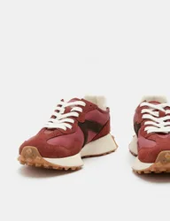 Suede Side Detail Trainers Wine female