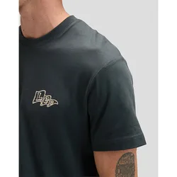 Regular Flag Tee Washed Black Größe XXL male