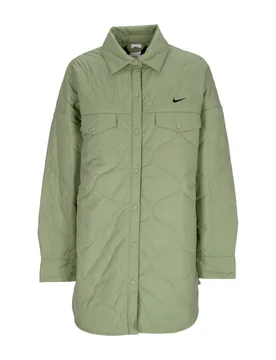 Giacca Coach Jacket Donna W Sportswear Essentials Quilted Trench Oil Green/black - Nike - FashionsVida
