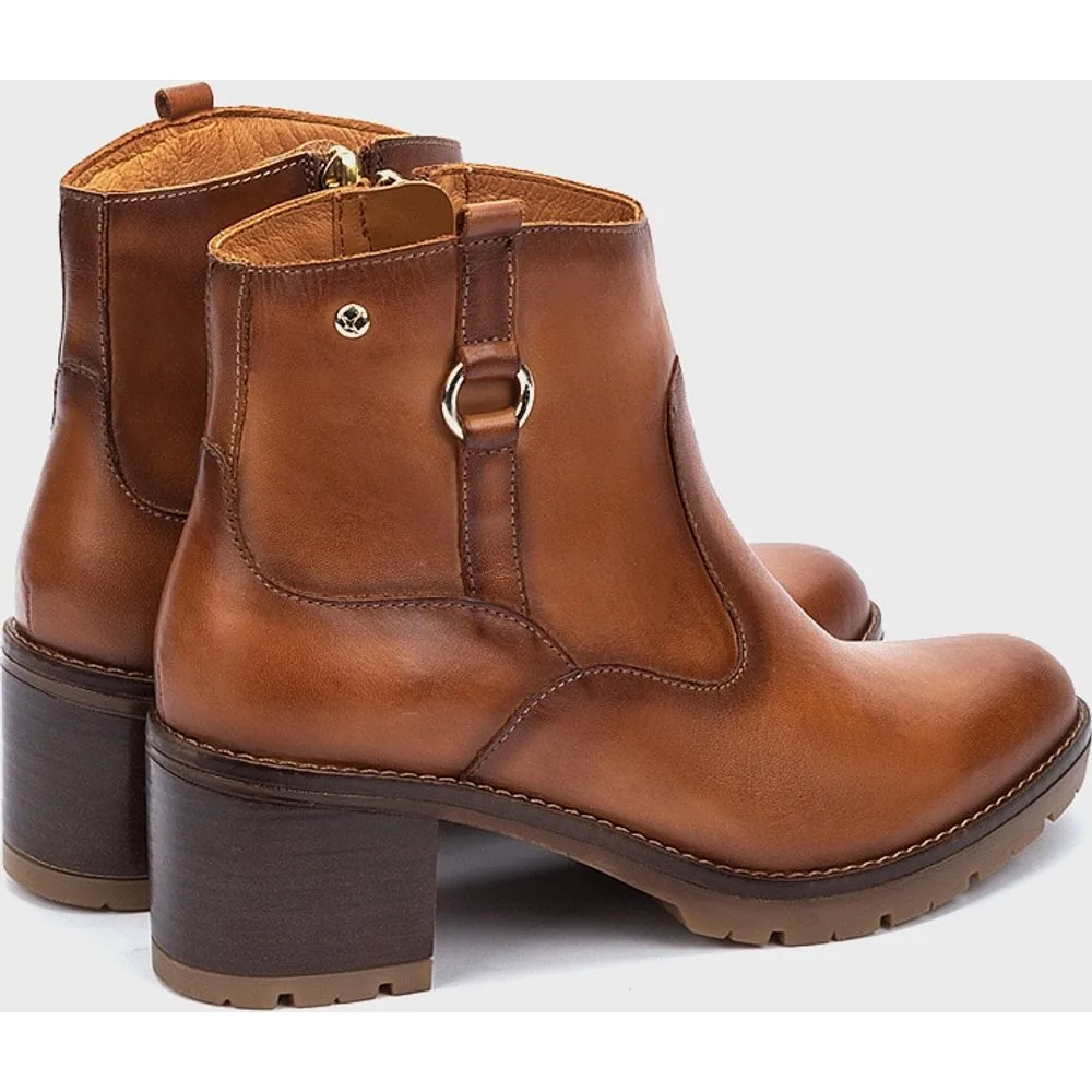 Botines de mujer de piel con cremallera - Pikolinos - FashionsVida