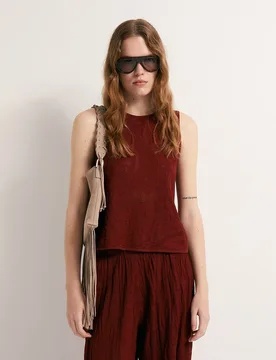 Sfera - Top halter calado - Sfera - FashionsVida