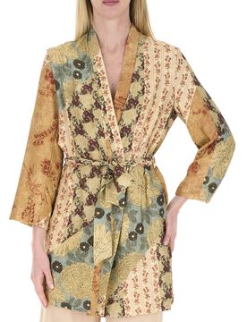 Dixie Kimono con cintura BEIGE M