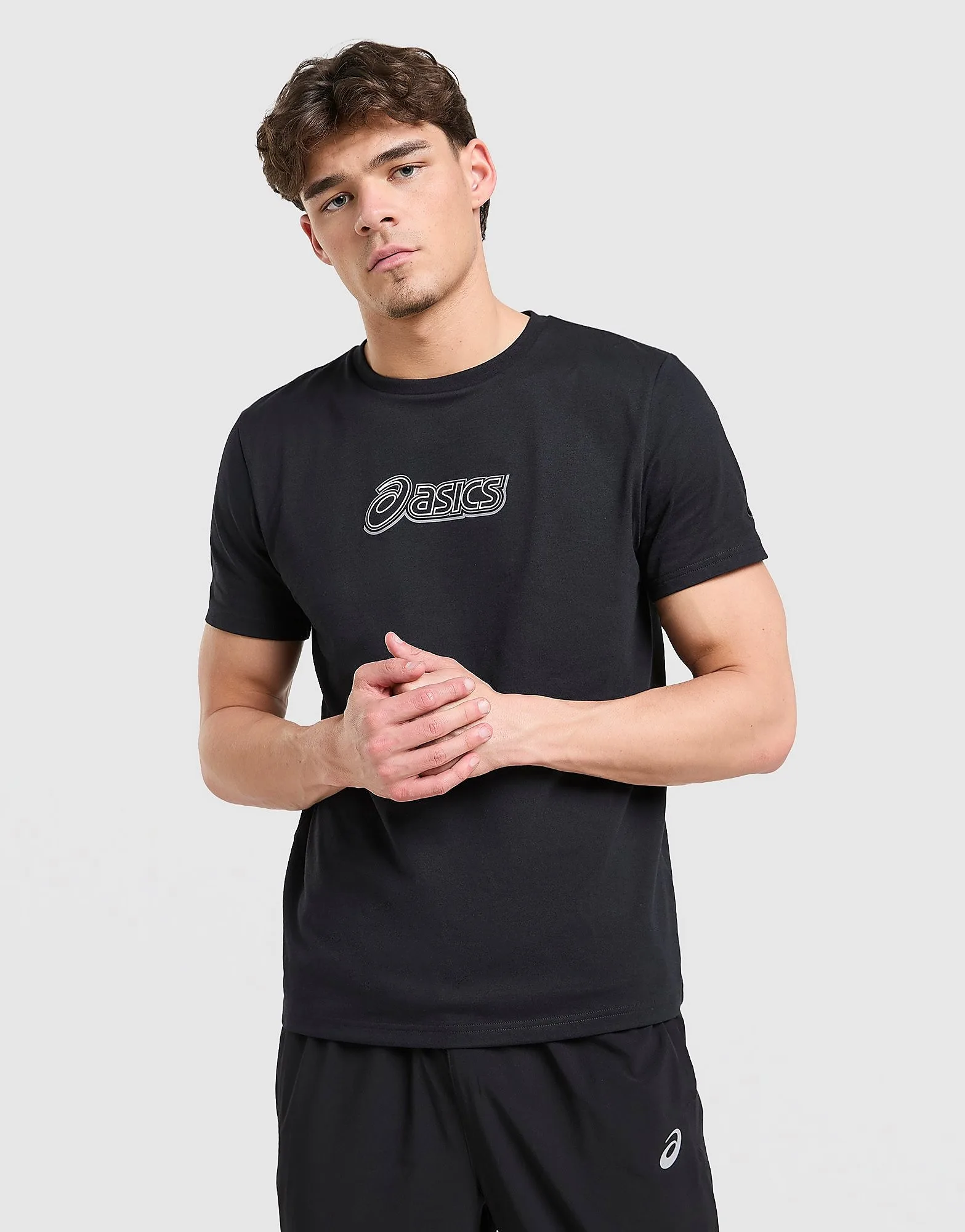 Logo Play T-Shirt - Herren, Schwarz - male - Size: L - Asics - FashionsVida