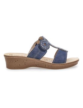 Ciabatte 2684 Navy con Strass 39