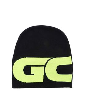 Gcds Berretto nero con logo fluo