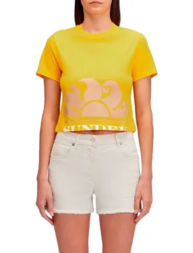 T-shirt à Manches Courtes Cropped Maracuja 01 L