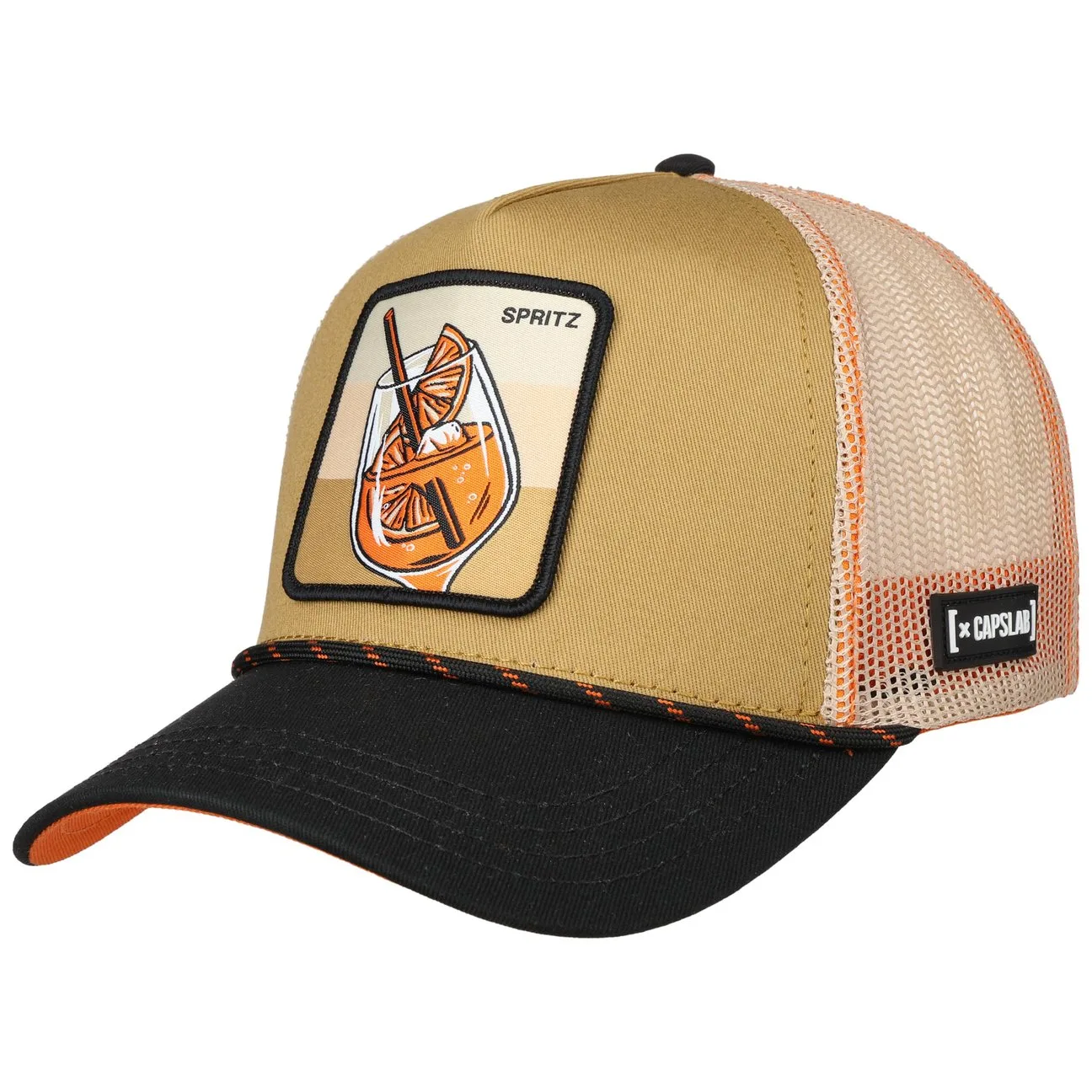 Spritz Trucker Cap by - beige - Female - Size: One Size - Capslab - FashionsVida