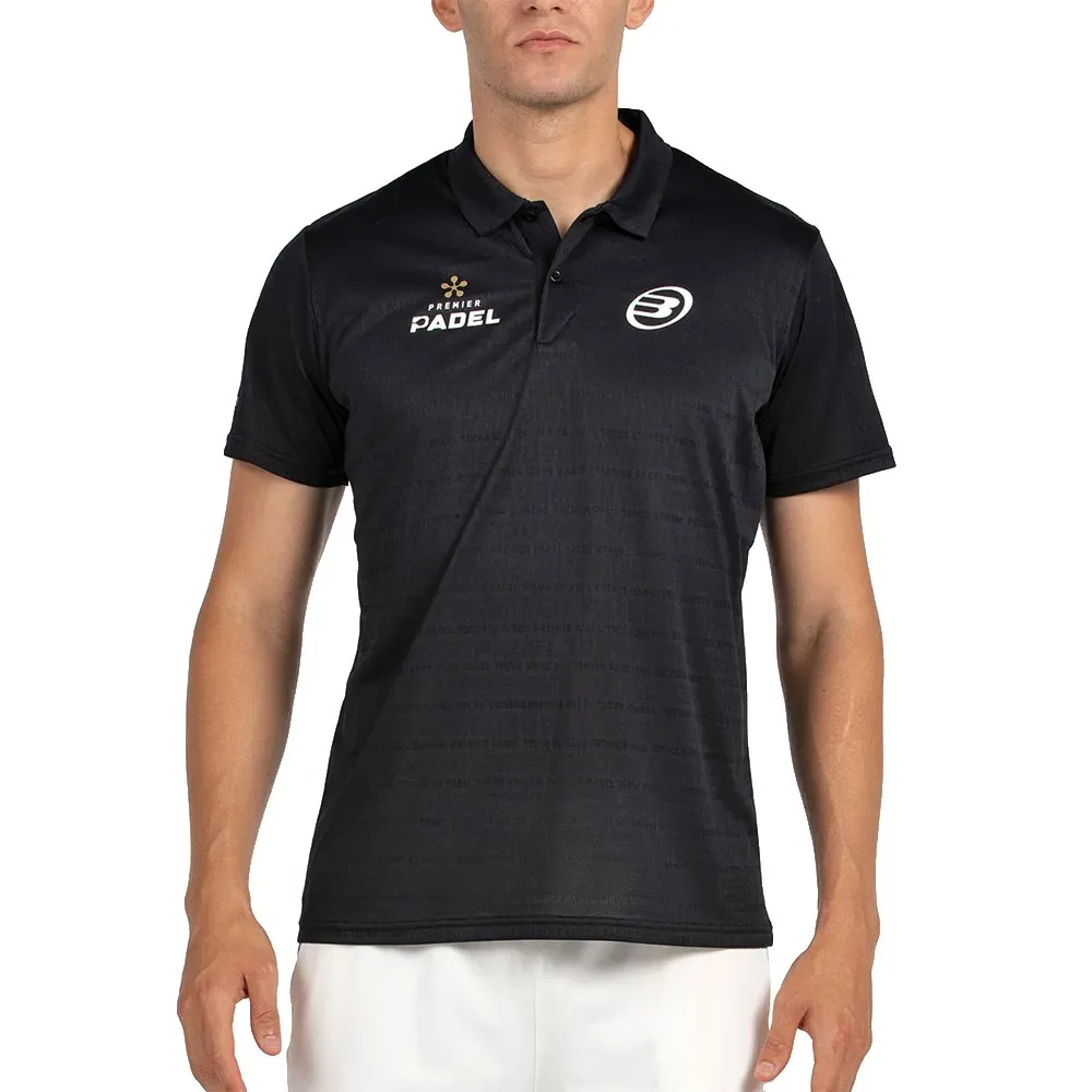 Pompier Short Sleeve Polo Black 2XL - Bullpadel - FashionsVida