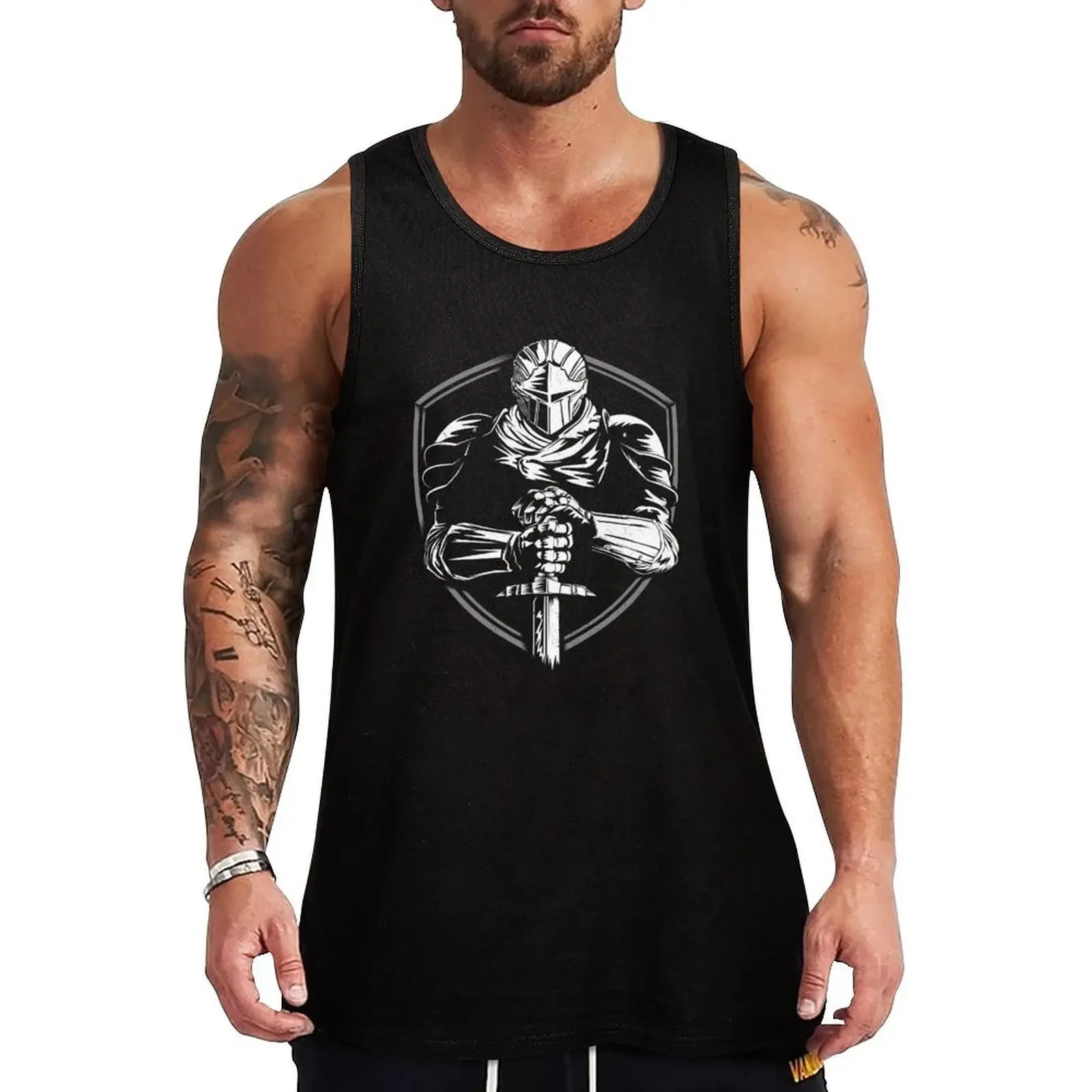 Knight Warrior Tank Top Solid Basic Tank Top Comfort Breathable Sleeveless - Aliexpress - FashionsVida