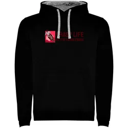 Felpa Con Cappuccio Grasp Life Two-colour Black / Grey