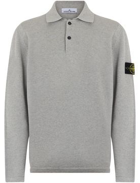 Long Sleeve Polo Sweater for Men