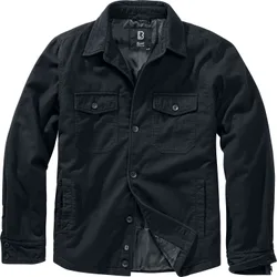 Übergangsjacke - Lumberjacket - S bis XL - für Männer - Größe S - schwarz - Männer - male