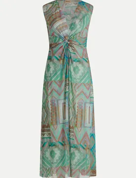 Maxi-Kleid aus Mesh Mehrfarbig 38 - Cartoon - FashionsVida