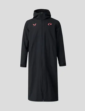 Saracens Unisex 2026/27 Training Thermal Robe - Black BLACK 2XL-5XL unisex - Castore - FashionsVida
