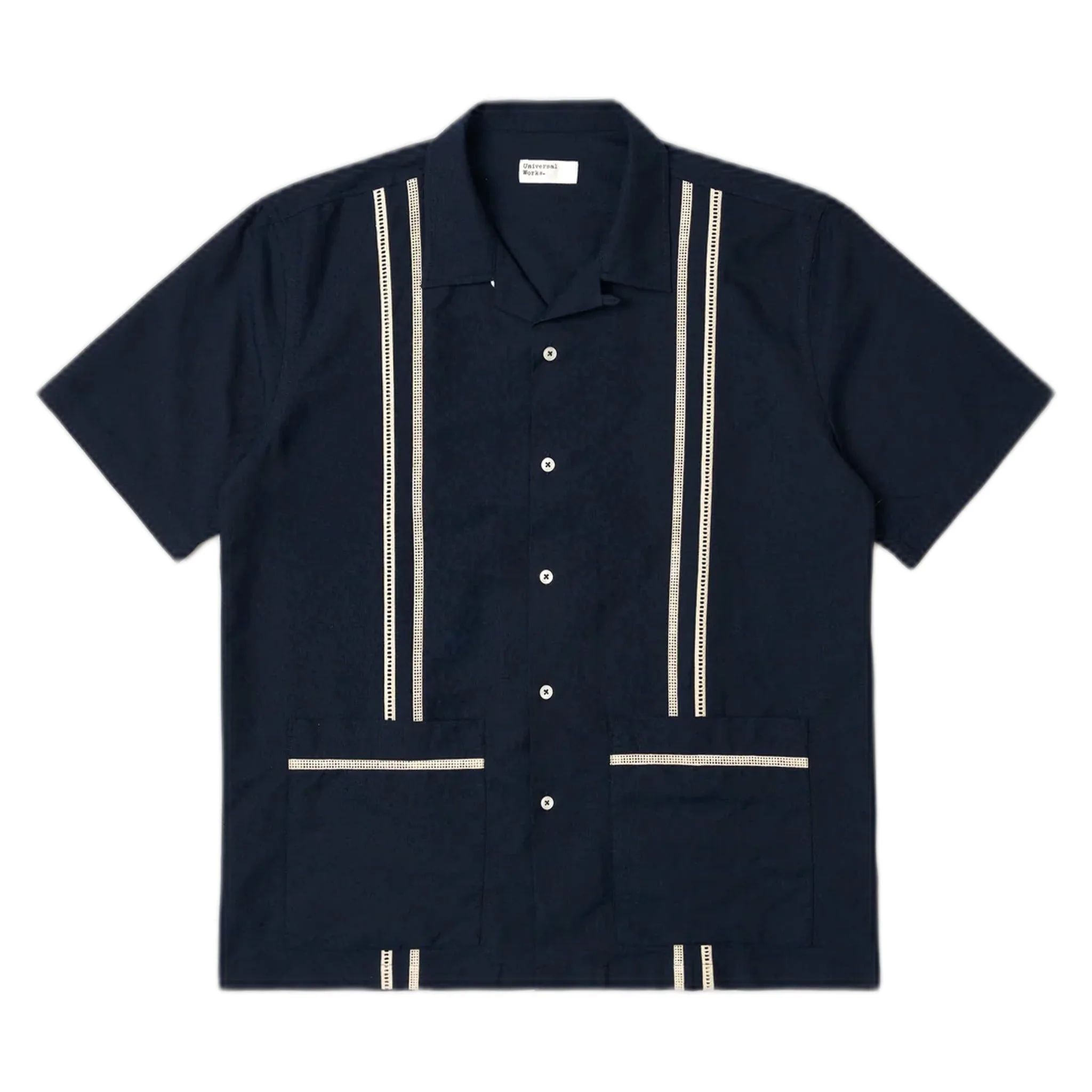 Camicia tropicana shirt classic oxford - navy - Universal Works - FashionsVida