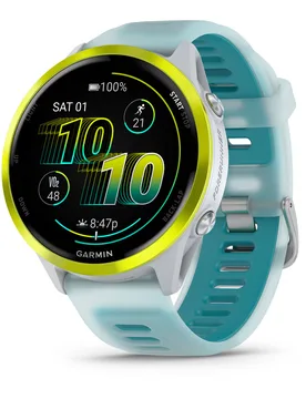 Montre connectée - Forerunner 570 47mm White/Yellow/Turquoise en Titane - Blanc - Garmin - FashionsVida