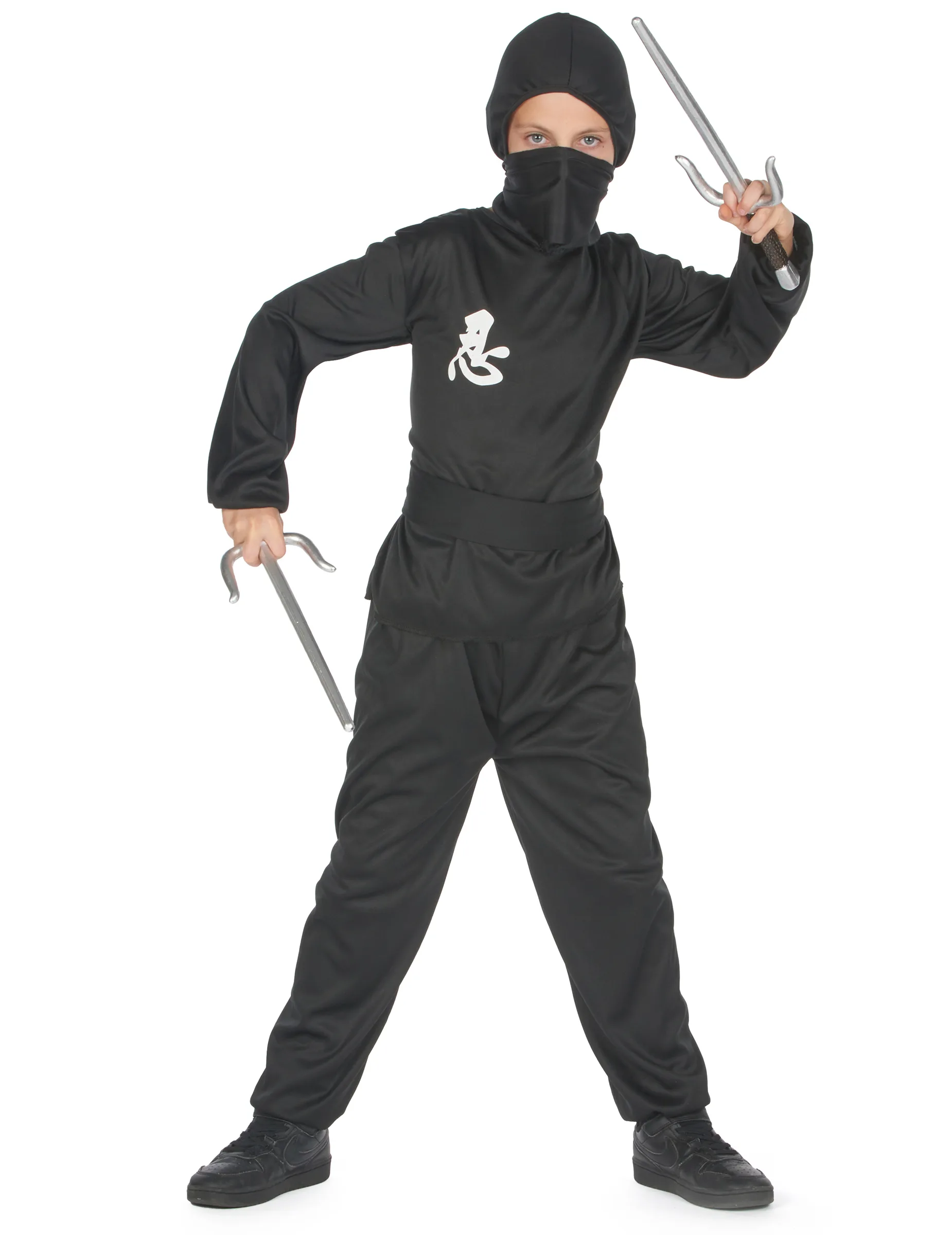 Ninja Kinderkostüm Kämpfer schwarz - male - KARNEVAL-MEGASTORE - FashionsVida