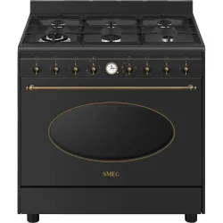 Cocina compacta gas con 6 quemadores y 1 cavidad de horno eléctrico - CO90GMAN2