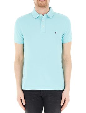 Polo in cotone CELESTE S