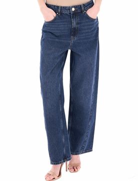 Jeans wide leg BLU SCURO 44
