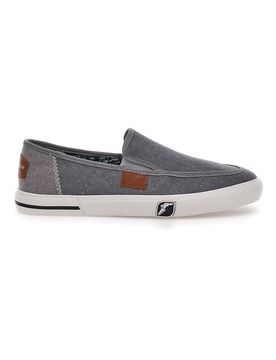 Sneakers Grigie Slip-On In Tela 41037 44