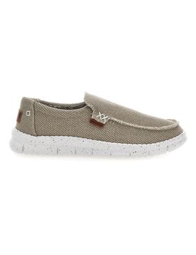 Mocassini beige in tessuto con suola leggera MXM419907 40