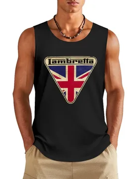 Lambretta Scooter Union Jack Logo Tank Top t-shirt Men's men gym clothing Men's summer clothes 2024 Sleeveless top - Aliexpress - FashionsVida