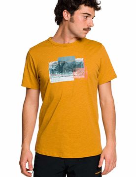 Mackay camiseta montaña manga corta hombre Amarillo (S)