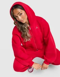 Brooklyn Full-Zip Hoodie - Damen, Rot - female - Size: L