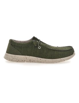 Scarpe da uomo casual verde in tessuto PK1118I 41