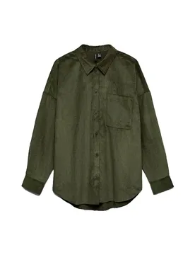 Camicia A Maniche Lunghe Sanne Courderoy Forest Night XL