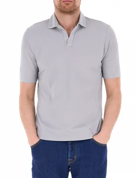 Polo in cotone GRIGIO 52 - Gran Sasso - FashionsVida