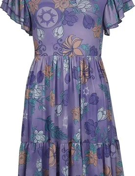 Disney Kleid knielang - Disney Princess - Picnic Collection - - S bis XL - für Damen - Größe L - multicolor - EMP exklusives - Frauen - female - Rapunzel - FashionsVida