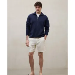 Jersey de hombre de cuello alto con cremallera