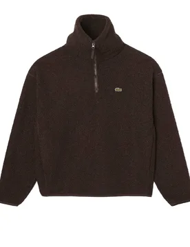 Polar-Fleece Sweatshirt - Sweatshirt-Crewneck - braun - Herren - Size: M - Lacoste - FashionsVida