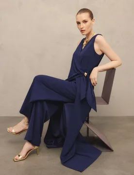 Mono de mujer sin mangas con falda delantera - Woman Fiesta El Corte Inglés - FashionsVida