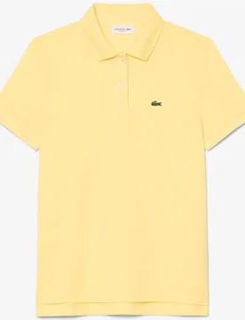 Polo de mujer de corte regular de petit piqué suave de manga corta - Lacoste - FashionsVida